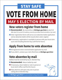 vote from home flyer