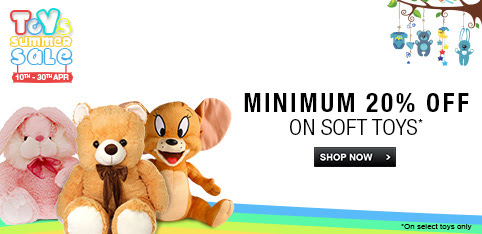 Soft Toys - Minimum 20% offf