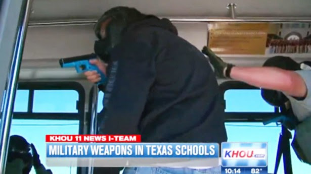 Texas School Districts Militarize Campus Cops With Free Surplus Weapons, Armored Vehicles  (Video) 