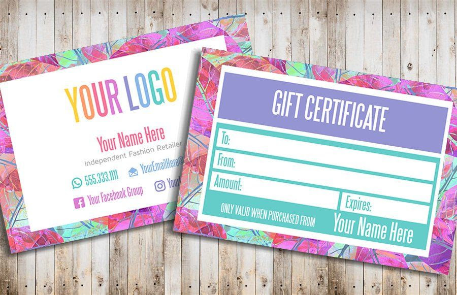 Gift Card Gift Certificate Template Printable Gift Certificate