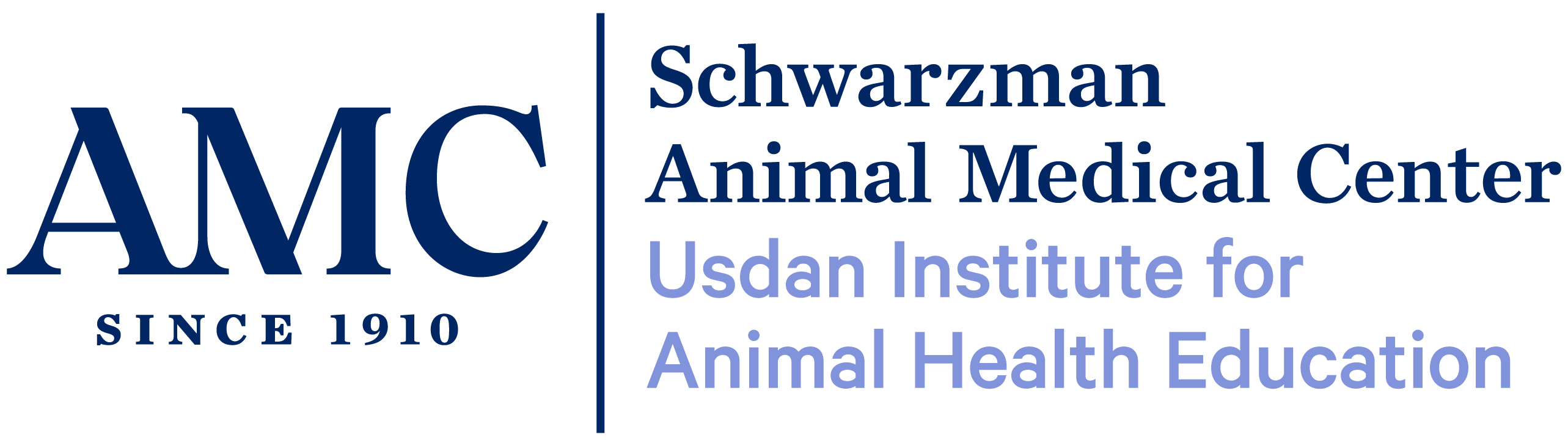 Header: Schwarzman AMC's Usdan Institute for Animal Health Education Logo