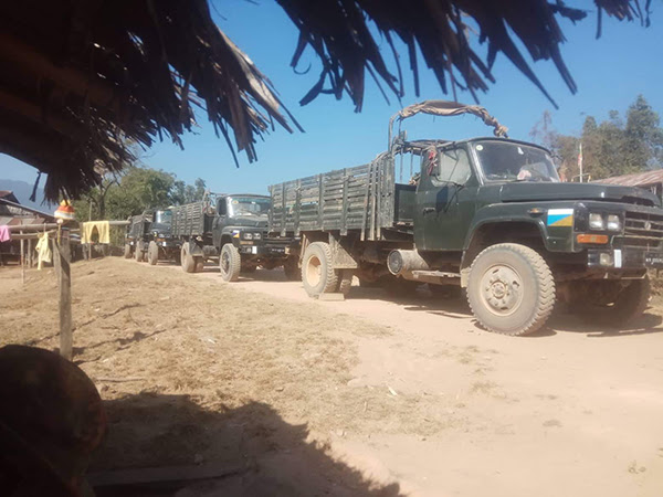 xe tải cung cấp Miến Điện Army