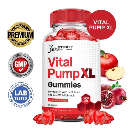 Vital Pump XL Performance Gummies 1000MG Advanced Formula For Men 60 Gummies - Picture 1 of 7
