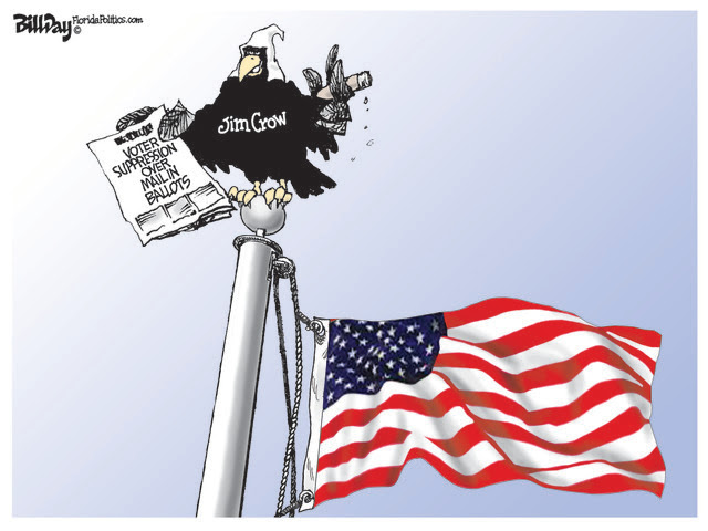 JIM CROW, STATES, VOTING, MAIL IN BALLOTS, GOP, LEGISLATURES, RACISM
