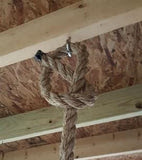 rope knot to hang bed swing from porch ceiling