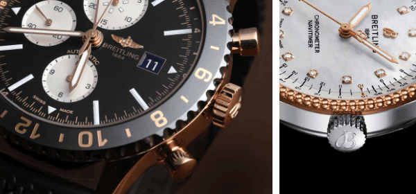Breitling Crown and Pushers