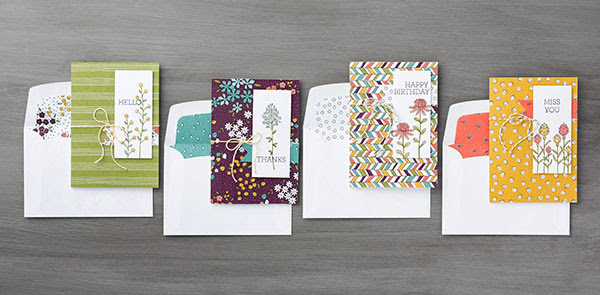 Flowering Fields Stamp Set and Wildflower Fields Designer Series Paper