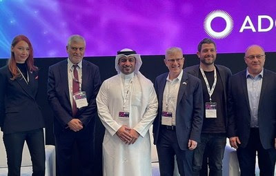 The Israeli startups selected as finalists at the prestigious "The Search" competition: Tenurex and ThetaRay. From left to right: Abu Dhabi Investment Office Financial Services & ICT Sector Lead Carmen James, Bank Hapoalim CEO Dov Kotler, ADGM Head of Capital Markets and Asset Management Mohamed AbdulGhaffar, ThetaRay President and CEO Mark Gazit, Tenurex CEO and Co-founder Izhar Arieli, and Tel Aviv University Prof. Leo Leiderman. (credit: Sivan Farag) The Israeli startups selected as finalists at the prestigious "The Search" competition: Tenurex and ThetaRay. From left to right: Abu Dhabi Investment Office Financial Services & ICT Sector Lead Carmen James, Bank Hapoalim CEO Dov Kotler, ADGM Head of Capital Markets and Asset Management Mohamed AbdulGhaffar, ThetaRay President and CEO Mark Gazit, Tenurex CEO and Co-founder Izhar Arieli, and Tel Aviv University Prof. Leo Leiderman. (credit: Sivan Farag)