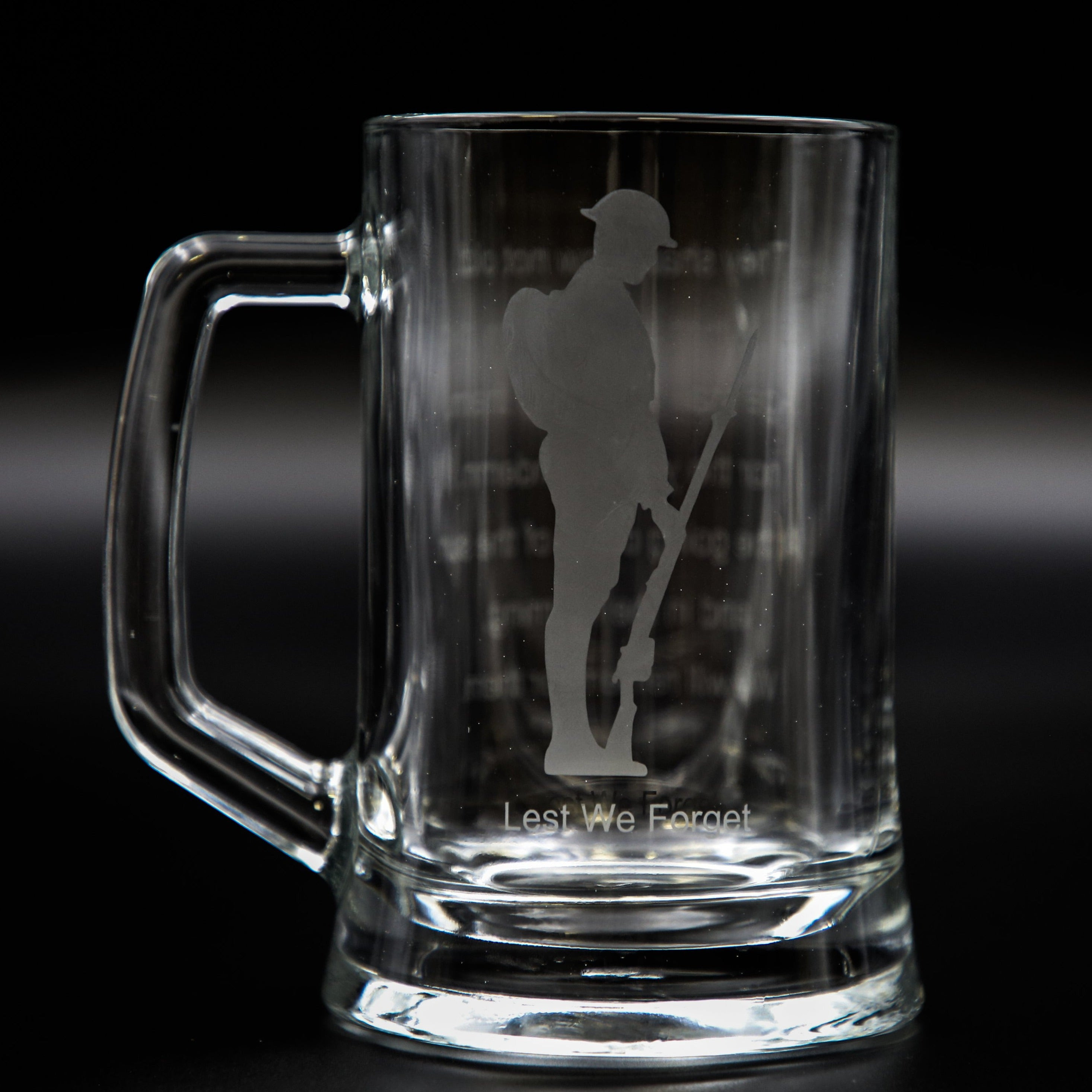 Tommy Glass Tankard/ Beer Mug
