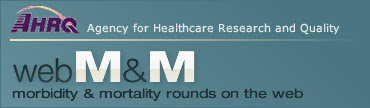 AHRQ WebM&M logo image
