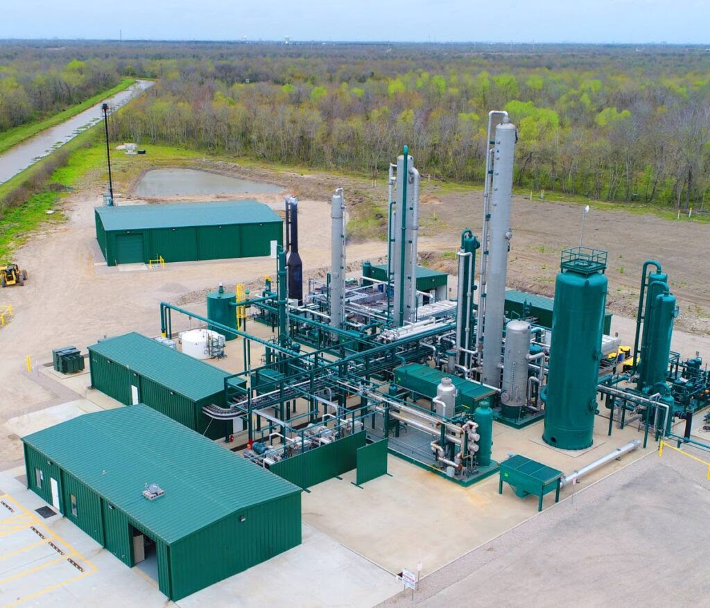 Morrow Energy Company’s landfill gas treatment plants can take landfill gas, treat it and produce clean, pipeline-quality methane gas that can be used as a clean energy solution. Photo courtesy Morrow Energy.