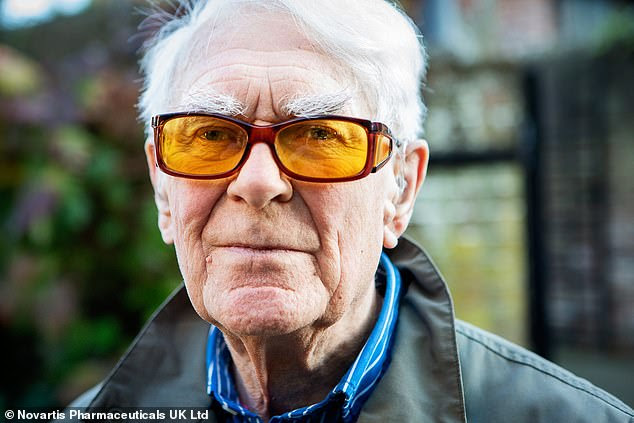 Pat, 90, pictured, developed wet AMD 20 years after being diagnosed with dry AMD in 1990