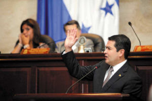 Juan Orlando Hernández en el Congreso Nacional