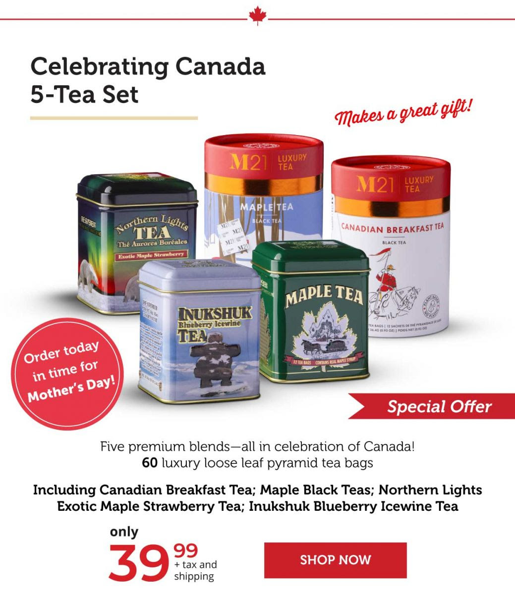 Celebrating Canada 5-Tea Set