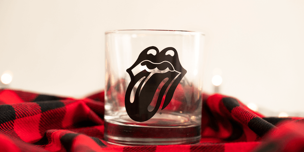 Rolling Stones Glass Image