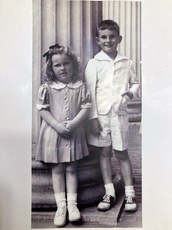 Dr. Torrey and his sister, Rhoda, in the mid-1940s.