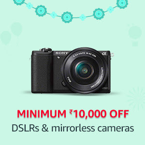 Up to ₹10,000 off on DSLRs Cameras