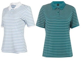 Oakley Women's Enjoy Striped Golf Polo 2 for $25+FS