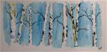 Original Watercolor Painting- "Birch Trees" - Posted on Sunday, January 18, 2015 by James Lagasse