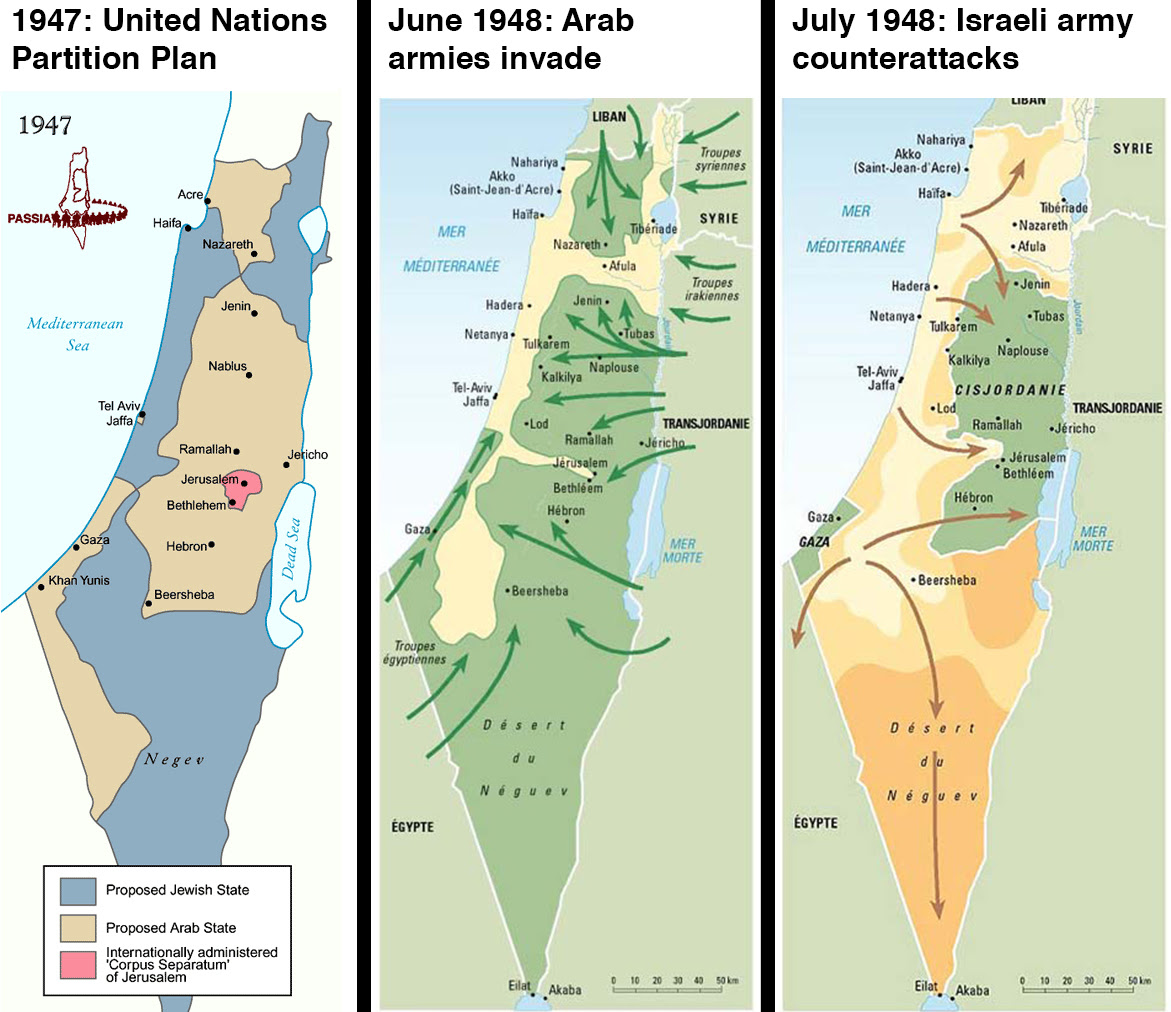 Israel's 1947 founding and the 1948 Israeli-Arab War