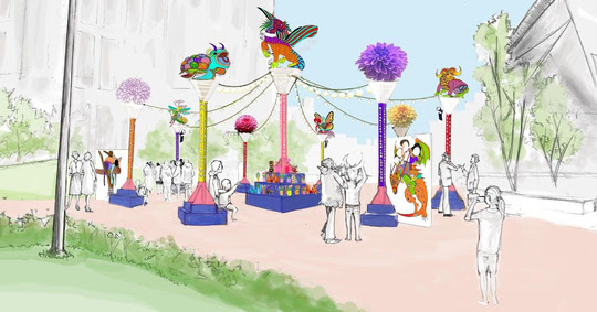 Radical Playground art installation at The Commons this summer