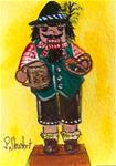 ACEO Nutcracker Painting Bavarian Beer Pretzel German Man Penny StewArt - Posted on Tuesday, November 18, 2014 by Penny Lee StewArt