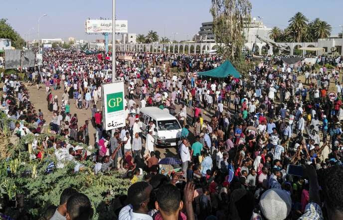 Manifestation antigouvernementale, à Khartoum,
