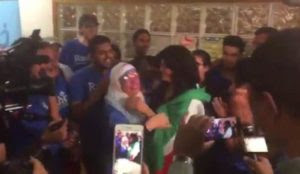 Newly elected Socialist Muslim Rep. Rashida Tlaib wore “Palestinian” flag at primary victory celebration