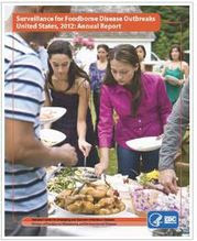 Cover photo of Surveillance for Foodborne Disease Outbreaks Annual Report 2012