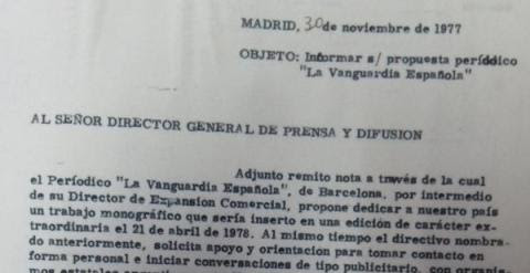 Documentos relacionados con los medios españoles que hicieron campaña con la dictadura argentina.