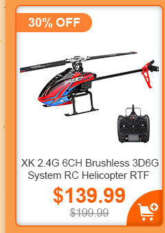 XK 2.4G 6CH Brushless 3D6G System RC Helicopter RTF