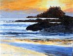 8 x 10 inch Tofino sunset - Posted on Tuesday, January 27, 2015 by Linda Yurgensen