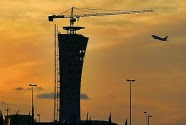 Newly completed control tower at Ben Gurion Airport in Tel Aviv. June 2, 2014