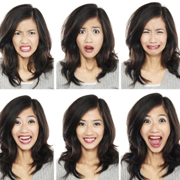 A range of facial expressions