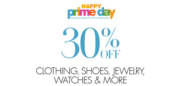 Today only, Prime Members save 30% on clothing, shoes, jewelry, watches, and more for women, men, and kids. Select styles. Prices as marked.