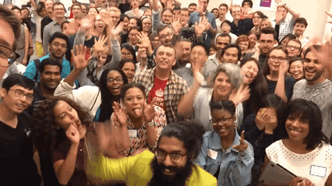 Image result for make gifs motion images of crowds applauding wildly