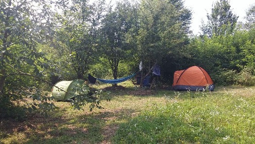Eco-camping met no-waste lifestyle van Nederlands gezin