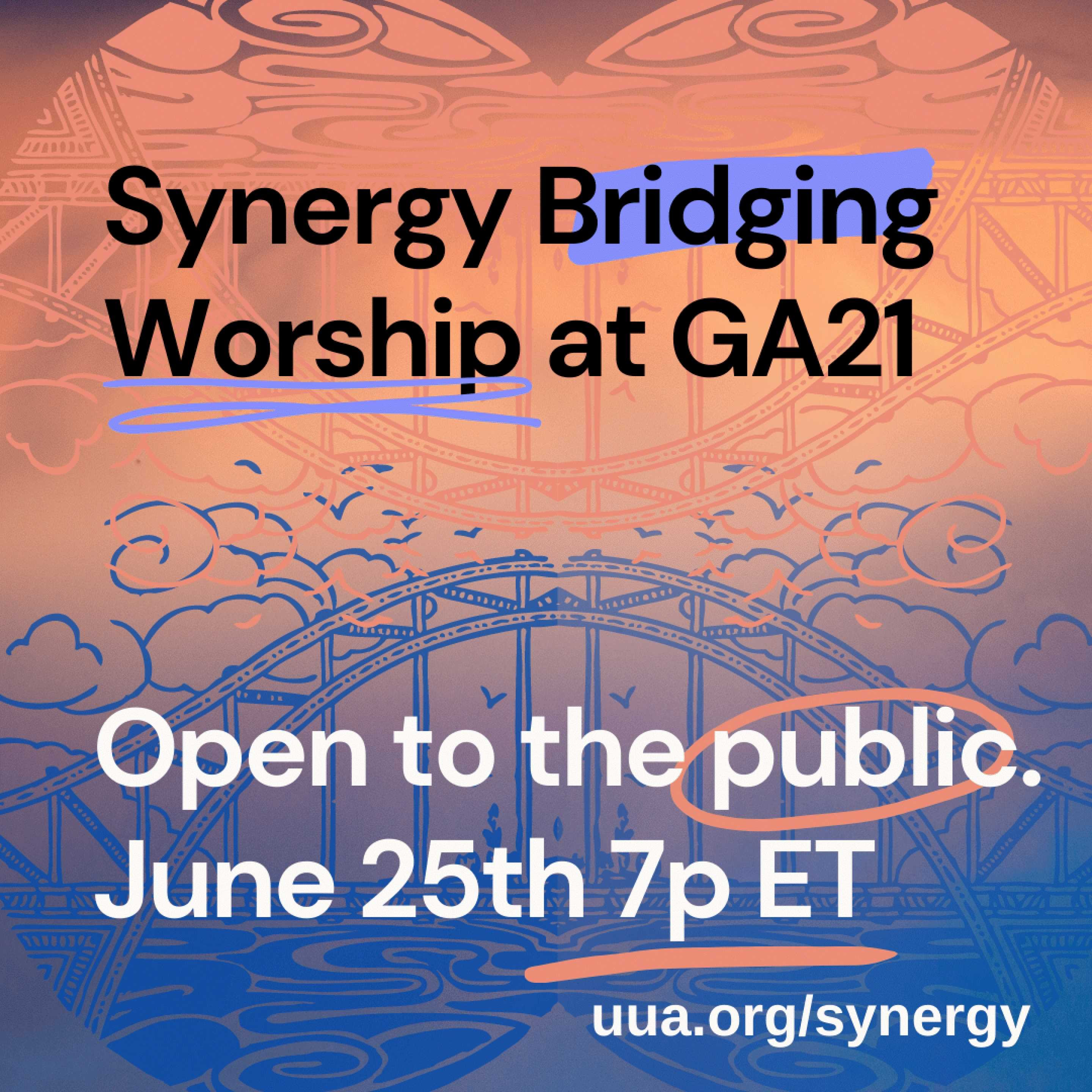 infographic - synergy bridging worship at ga2021