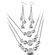 Women's Jewelry Set Drop Earrings Pendant...