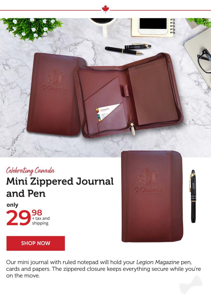 Mini Zippered Journal + Pen
