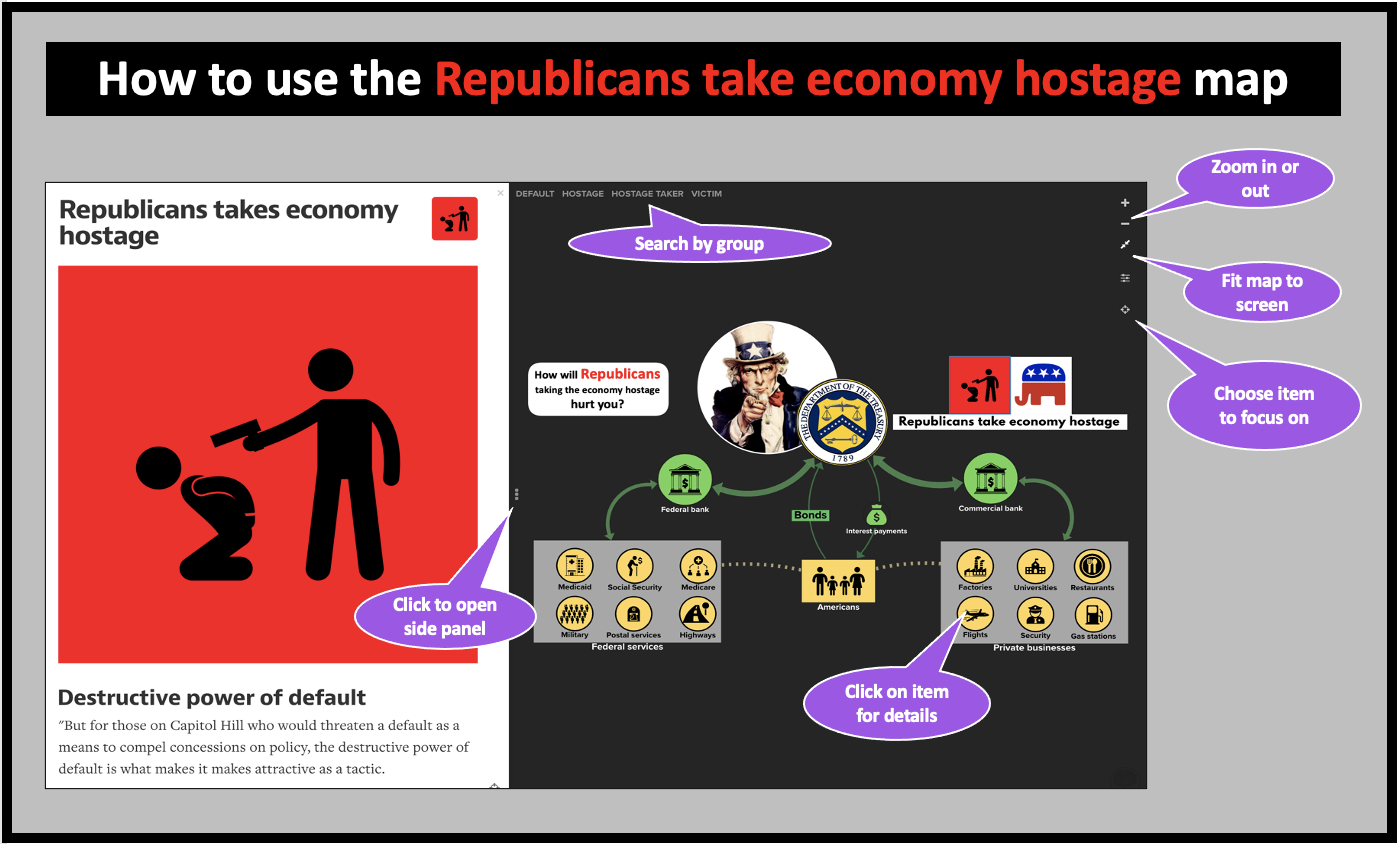 How to use the Republicans Take the Economy Hostage map