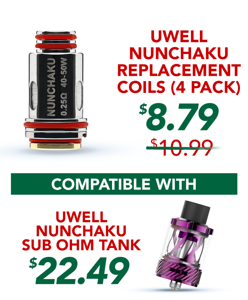 Uwell Nunchaku Replacement Coils (4 Pack), $8.79