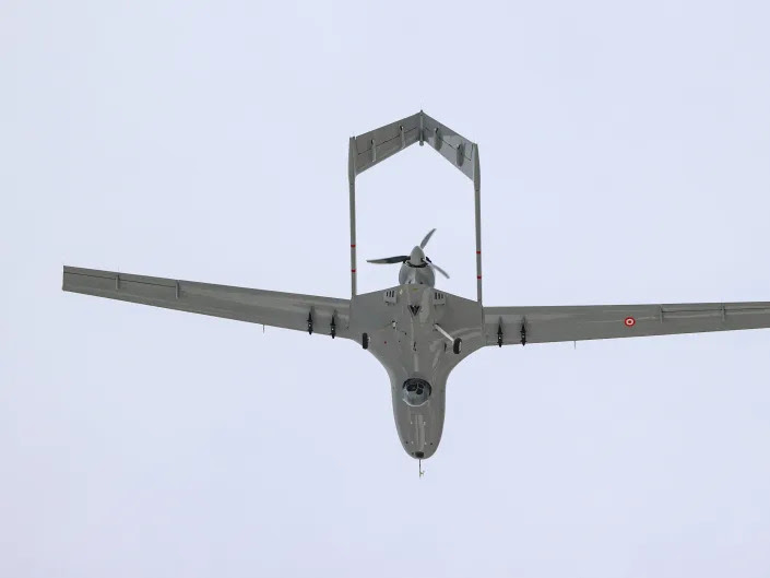 A Bayraktar TB2 drone.