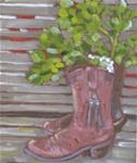"Boots and Mistletoe" - Posted on Sunday, January 4, 2015 by Judy Elias