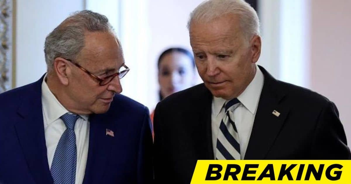 Chuck Schumer Caught in Hot Mic Confession to Biden - Says Dems 