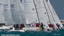 J/70s sailing off Key West