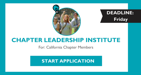Chapter Leadership Institute | Apply by Friday