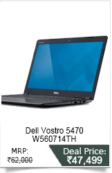 Dell Vostro 5470 W560714TH {Core i5 (4th Gen)/500GB/Ubuntu/2
GB Graphic}Laptop