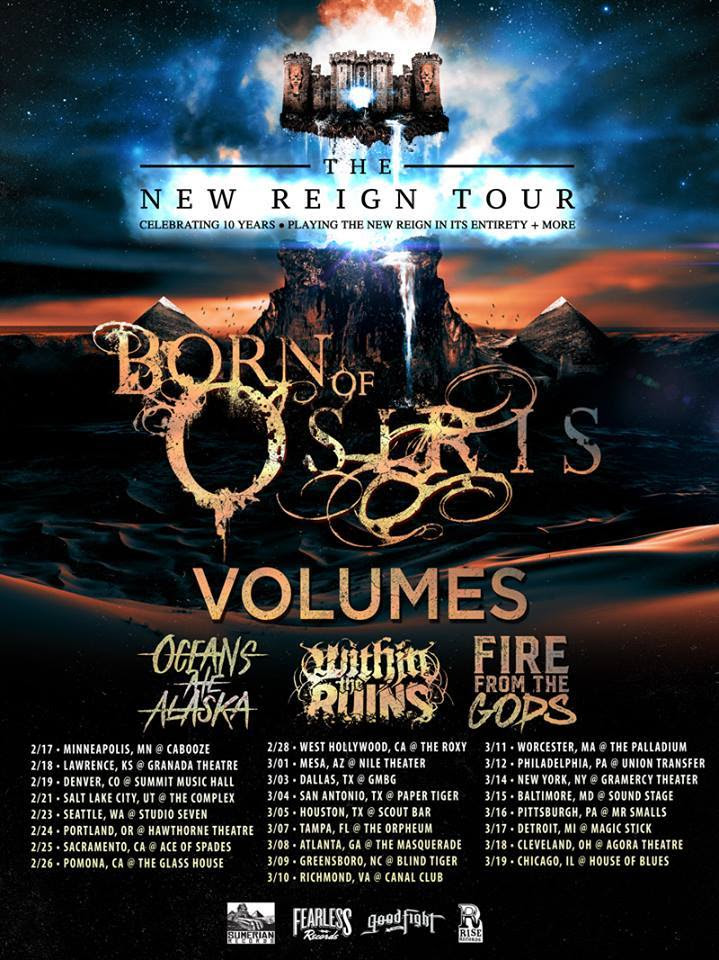 Fire From The Gods - Born of Osiris tour