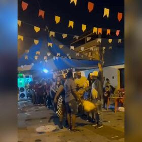Vídeo. Festa junina no Rio termina com três baleados e um ferido